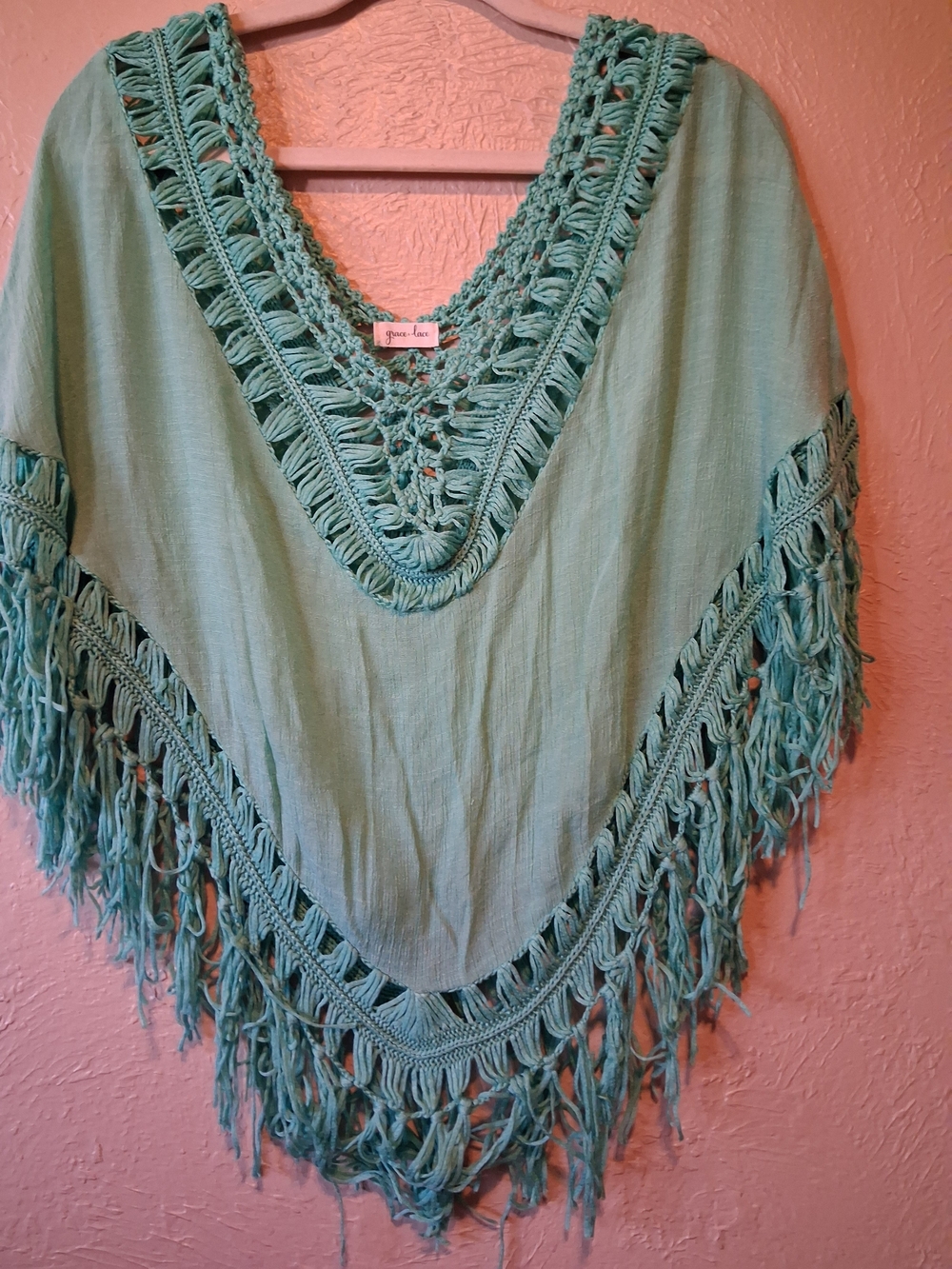 Grace & Lace Crochet Poncho